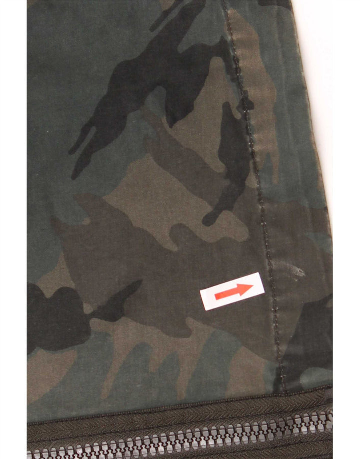 Giacca militare da uomo G-Star UK 40 Large Verde Mimetico Poliestere