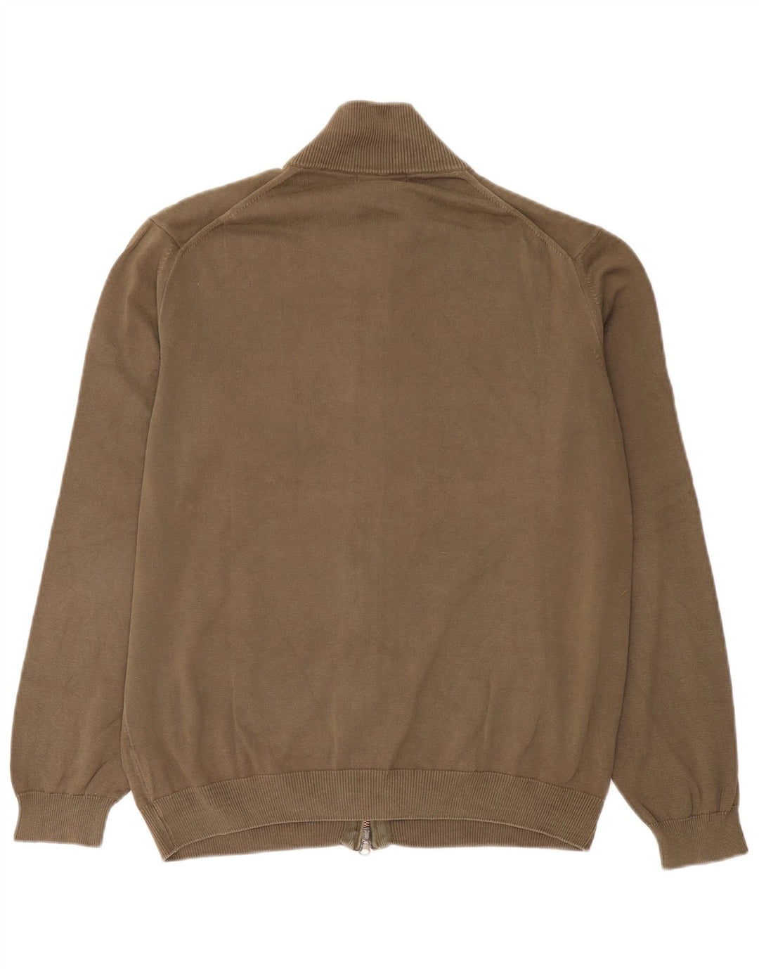 Maglione cardigan da uomo Massimo Dutti grande cotone kaki