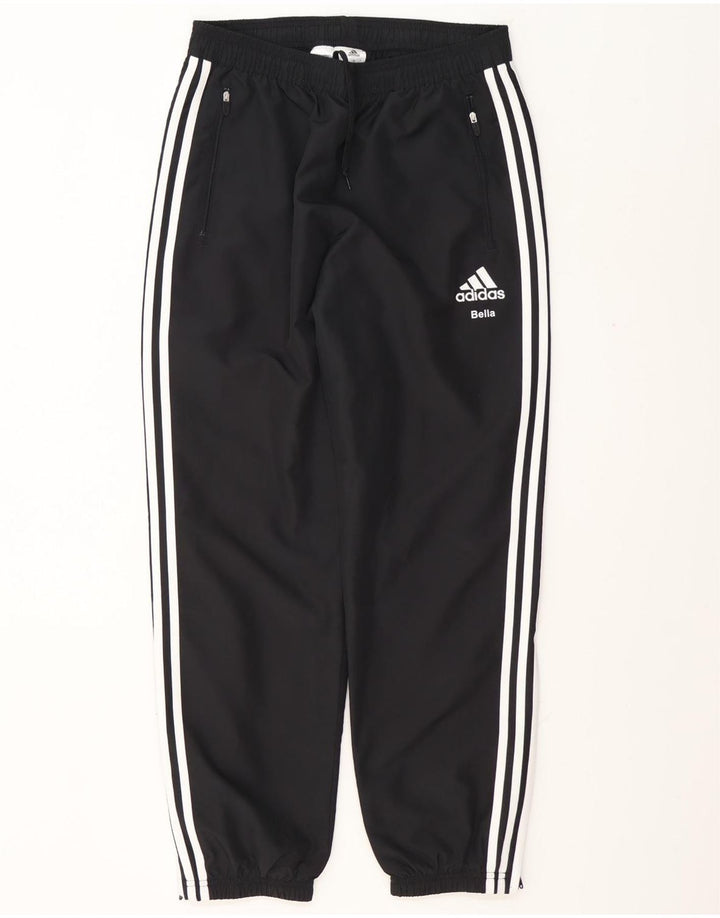 Pantaloni da tuta da uomo Adidas Joggers poliestere medio a righe nere