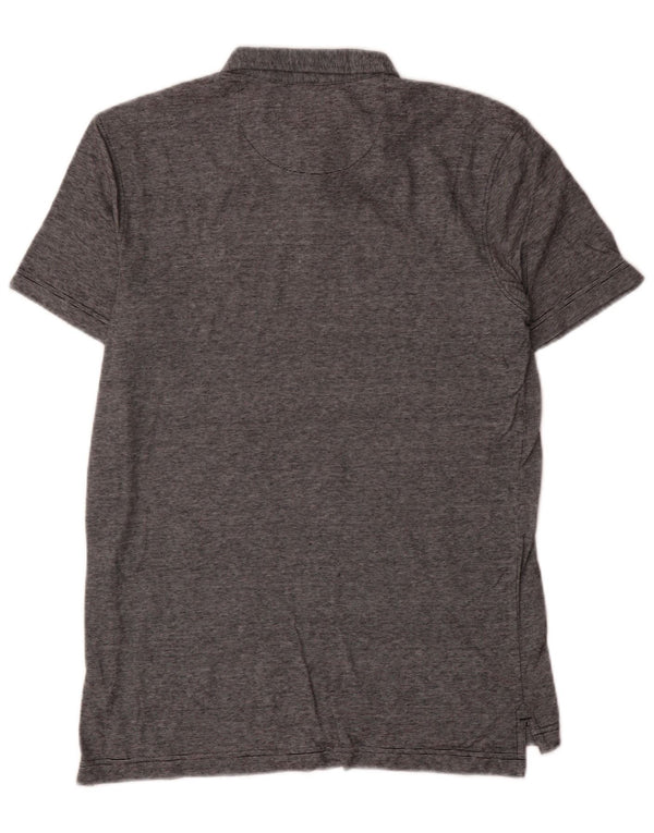 Polo Quiksilver da uomo vestibilità regolare piccola in cotone gessato grigio