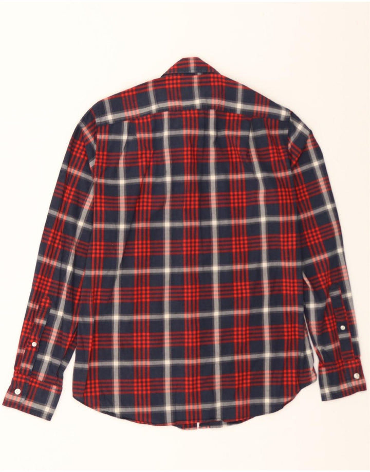 J. CREW Mens Shirt Small Navy Blue Check Cotton Vintage J. Crew and Second-Hand J. Crew from Messina Hembry 
