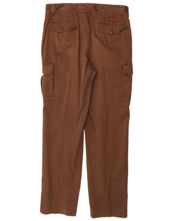Pantaloni cargo dritti da uomo Rifle W36 L34 in cotone marrone