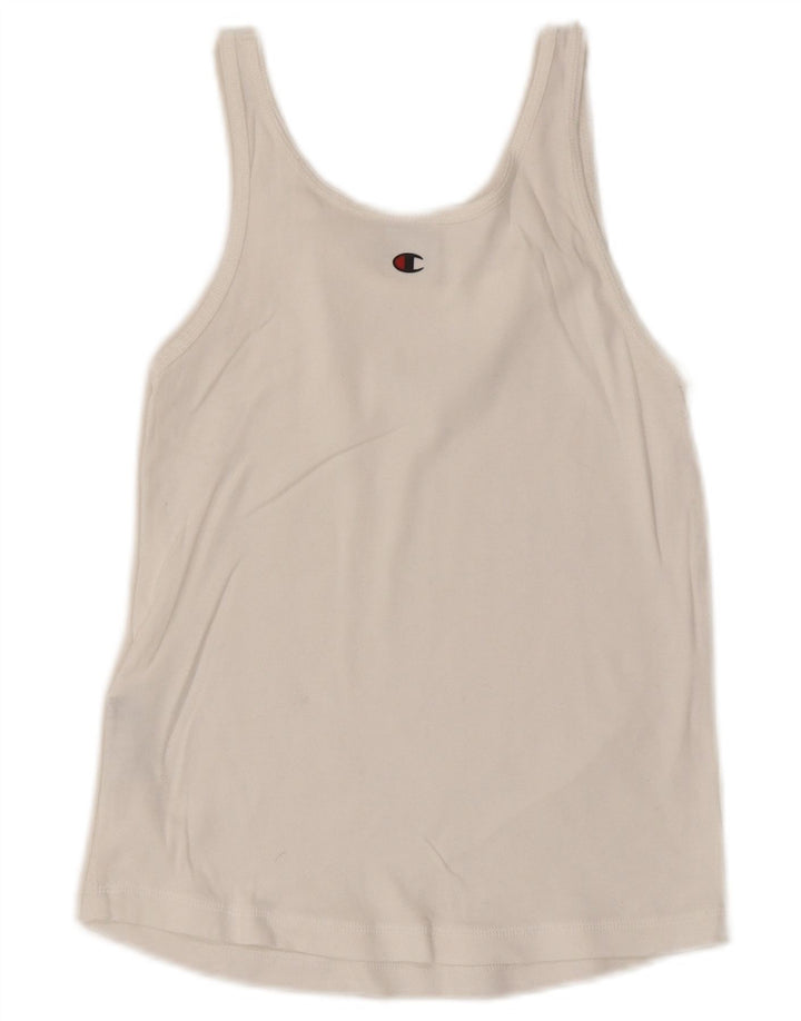 Canotta da donna Champion UK 8 piccola in cotone bianco