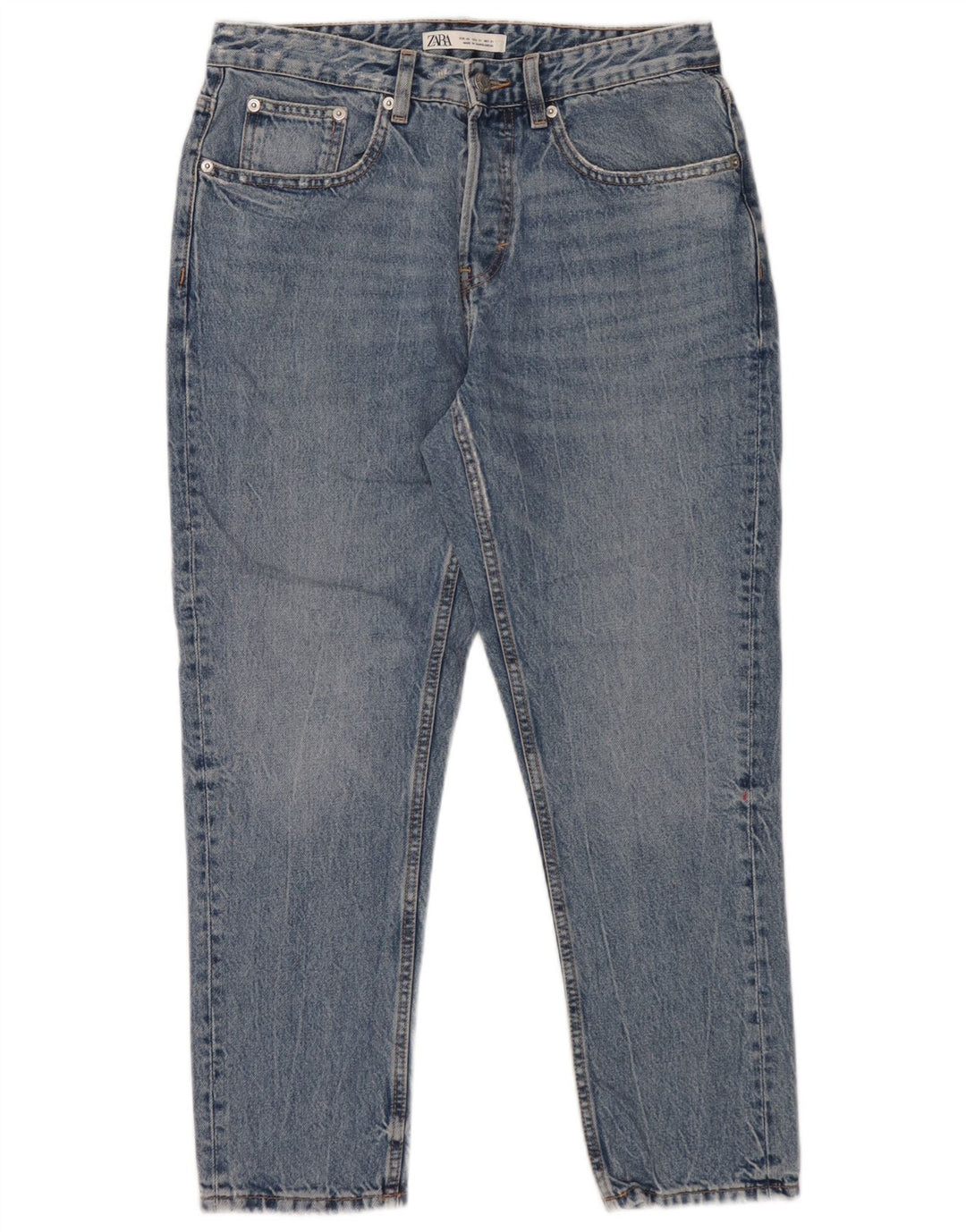 Jeans affusolati da uomo Zara EU 40 medio W31 L26 cotone blu