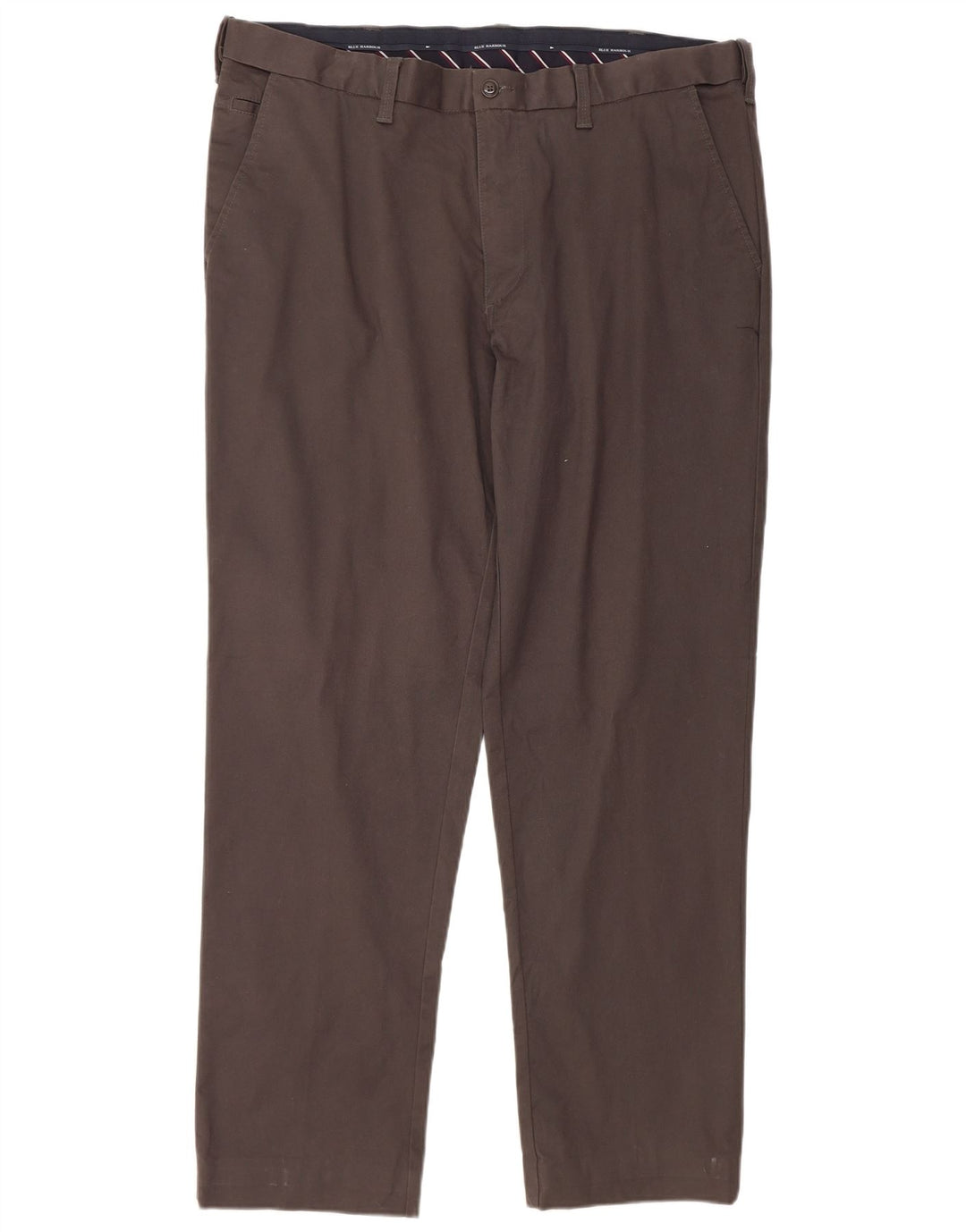 Pantaloni chino dritti da uomo Marks & Spencer W40 L31 cotone grigio