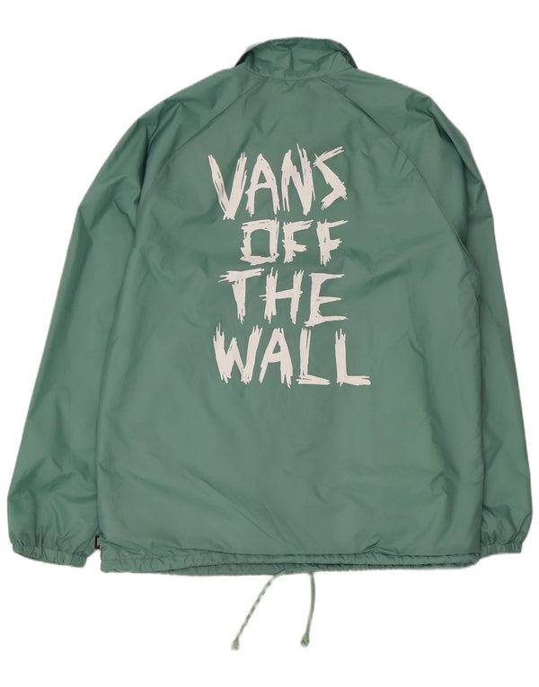 Giacca antipioggia da uomo Vans Anbass Graphic UK 40 grande nylon verde