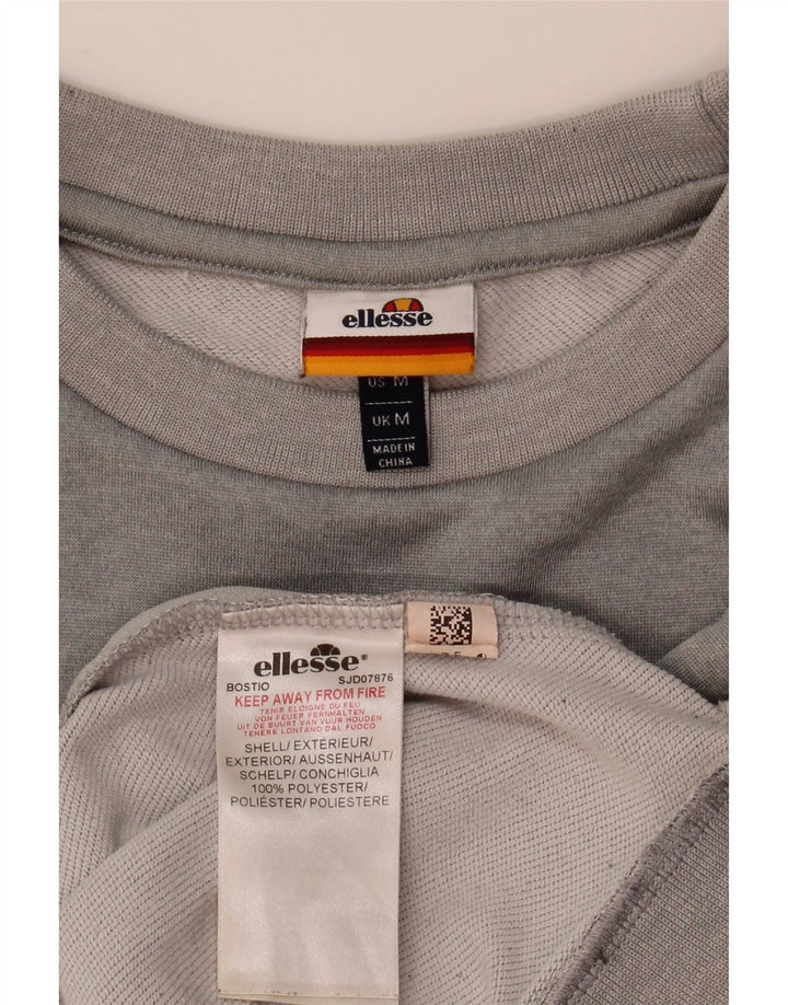 Felpa grafica da uomo Ellesse Maglione in poliestere color block grigio medio