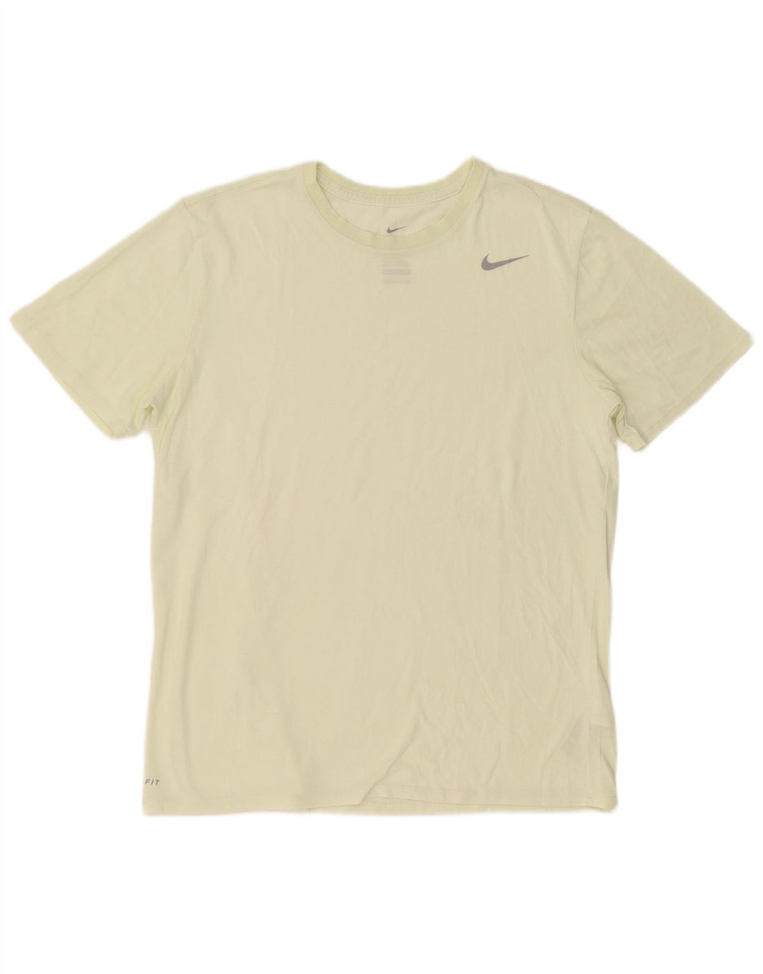 T-shirt Nike da uomo dal taglio atletico, grande, in cotone giallo