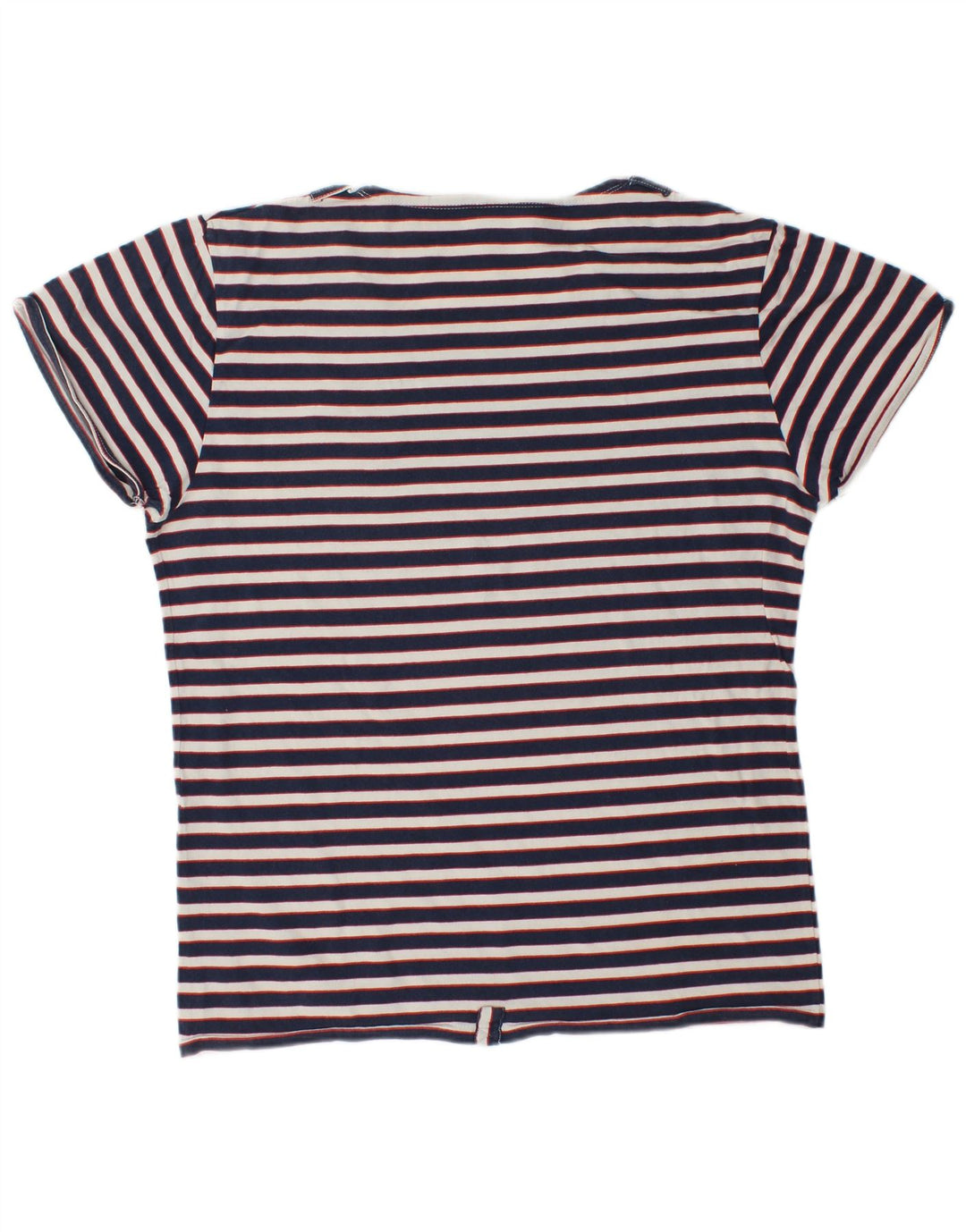 T-shirt da uomo Scotch & Soda Top grande in cotone a righe blu navy