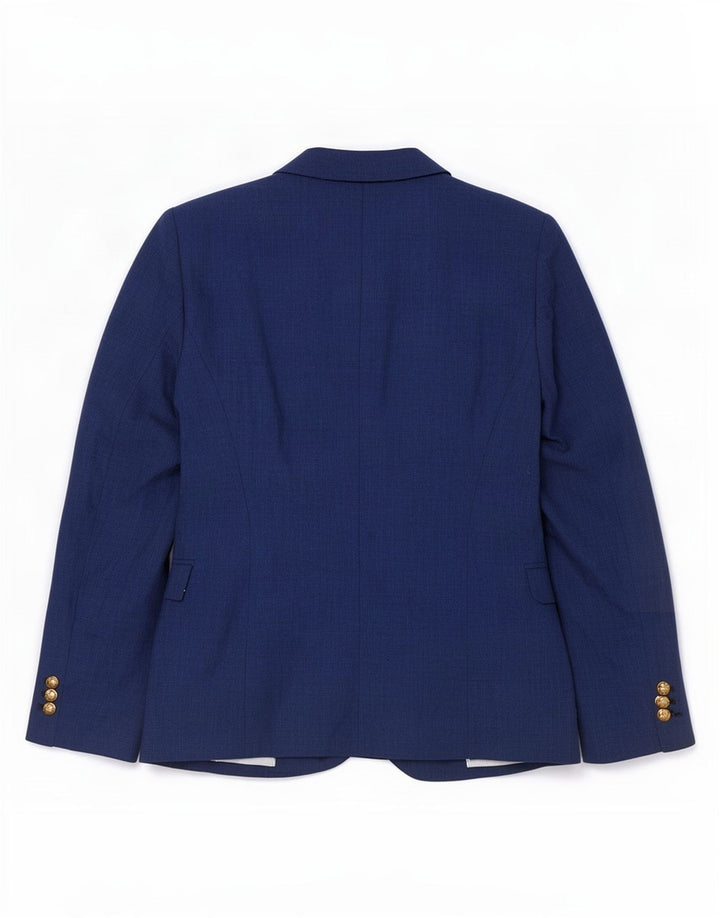 Giacca blazer da donna a 1 bottone Zara UK 10 piccola in cotone blu navy