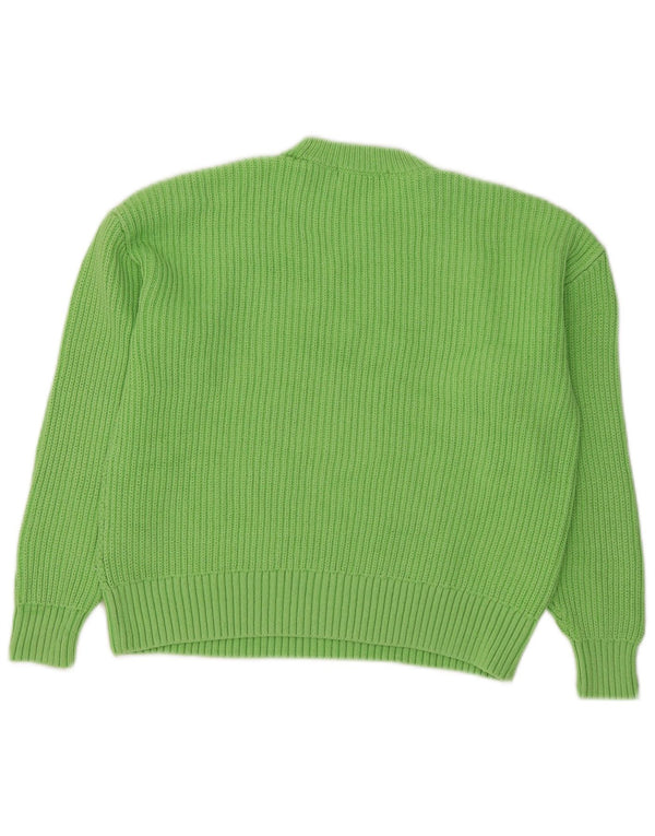 Maglione maglione girocollo corto da donna Marks & Spencer UK 14 verde medio