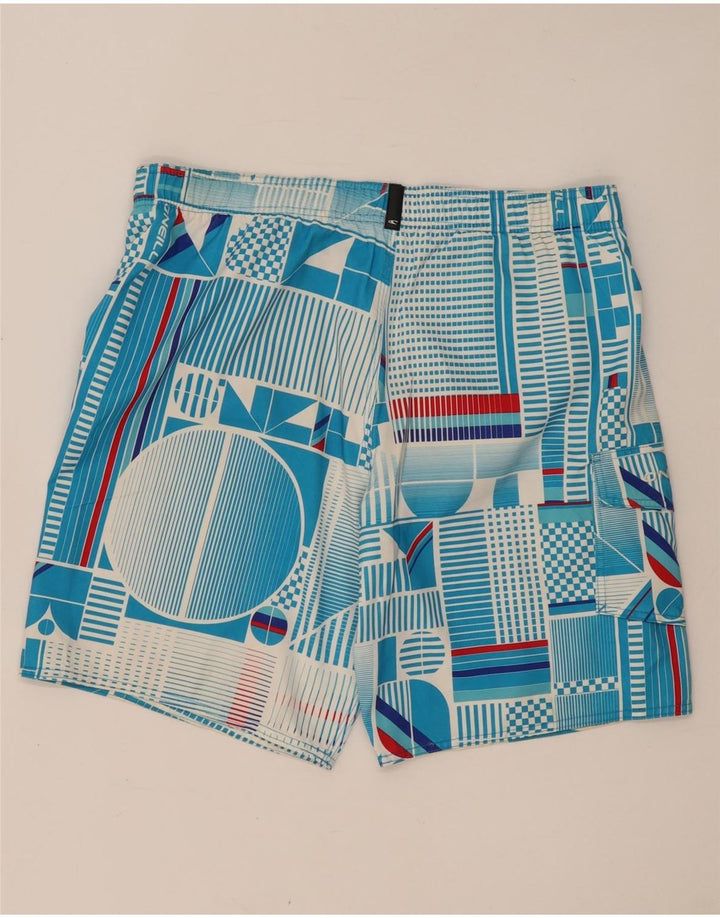 Pantaloncini da bagno da uomo O'Neill grandi in poliestere geometrico blu