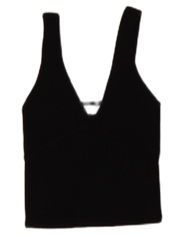 Camicetta corta senza maniche da donna Zara UK 10 piccola nera