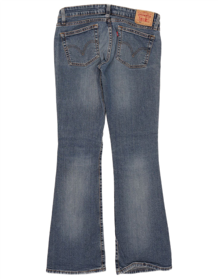 Levi's Donna 524 Jeans Bootcut Super Low Medio W30 L30 Cotone Blu