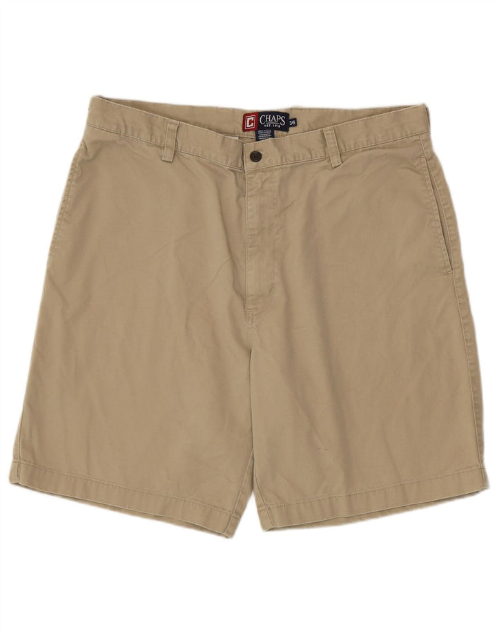 Pantaloncini chino da uomo Chaps W36 grandi in cotone beige
