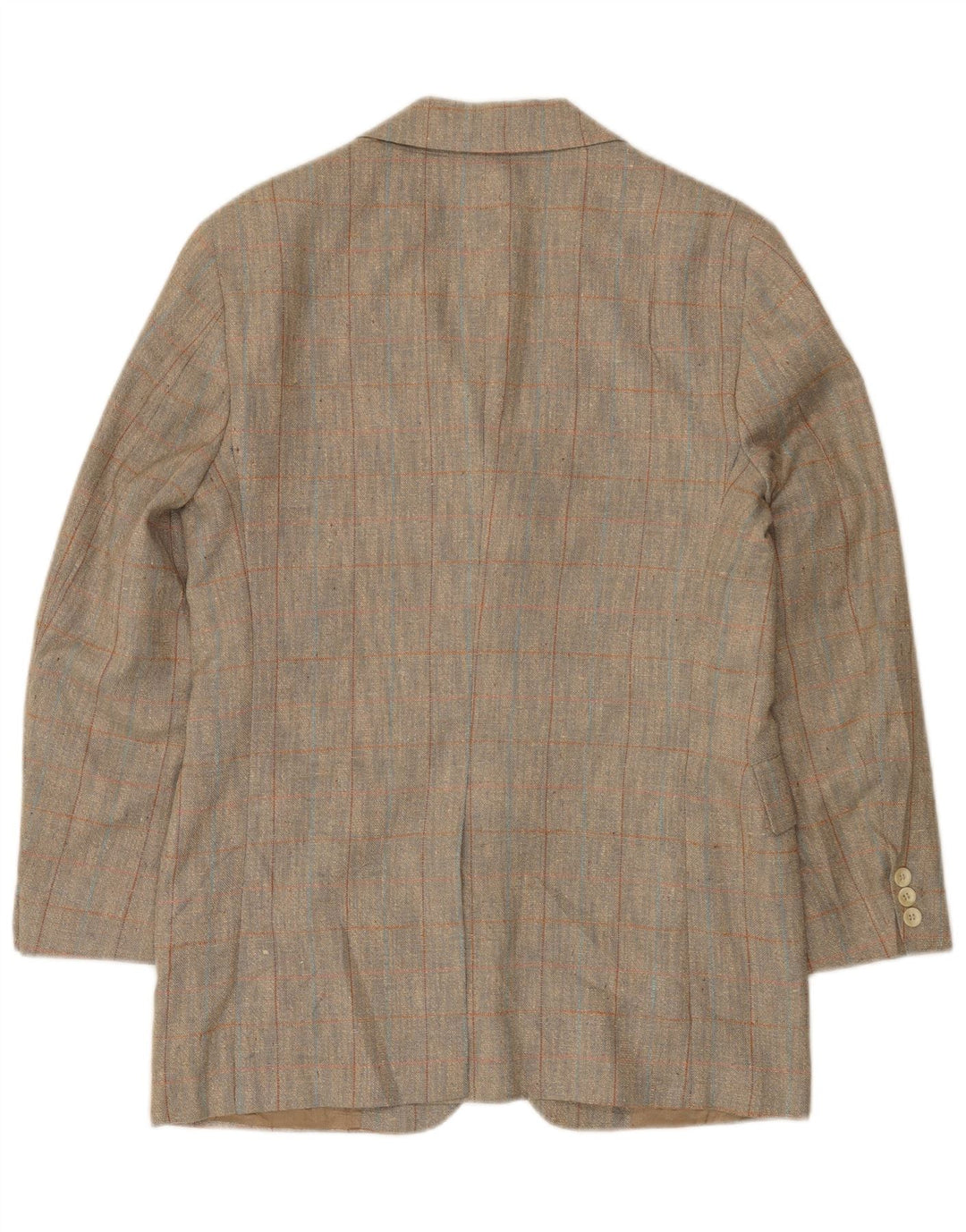 Giacca blazer da uomo a 2 bottoni Oakmont taglia 39 a quadri marrone medio