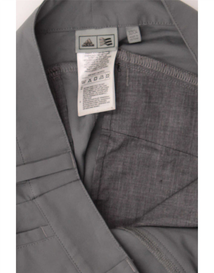Pantaloni chino Adidas da donna slim fit W30 L34 poliestere grigio