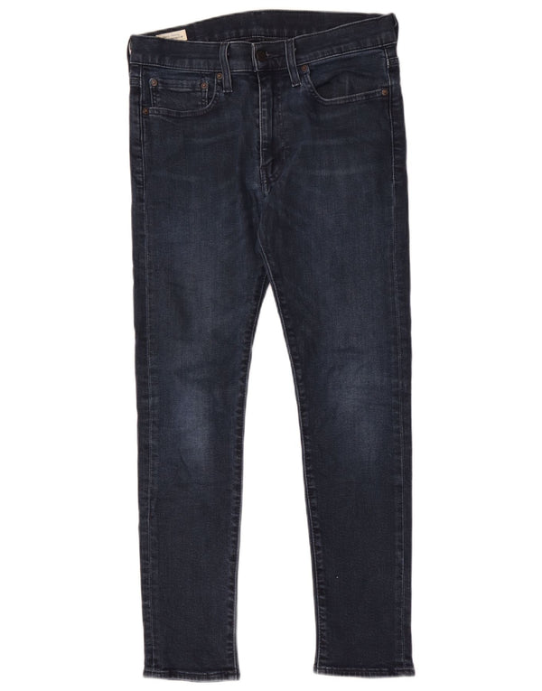 Jeans slim da uomo Levi's W32 L30 in cotone blu navy