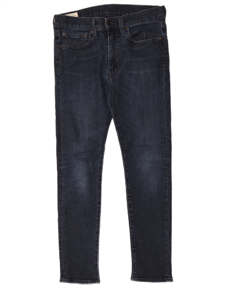 Jeans slim da uomo Levi's W32 L30 in cotone blu navy