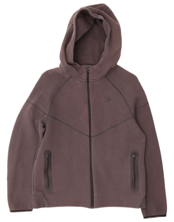 Felpa con cappuccio e zip Nike da ragazzo 13-14 anni XL in cotone grigio