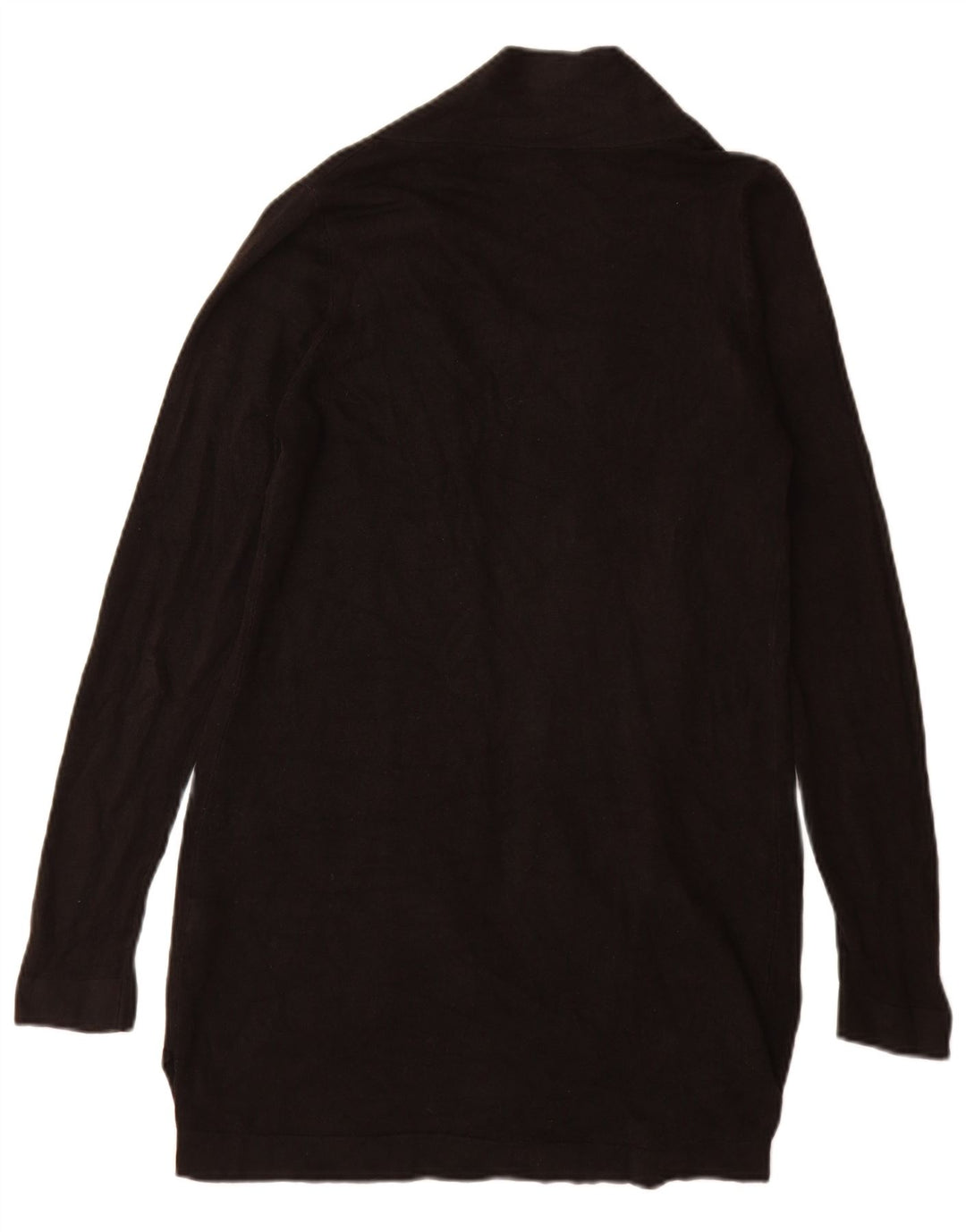 Maglione cardigan aperto lungo da donna Marks & Spencer UK 8 piccolo nero