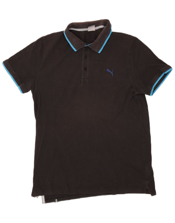Polo Puma da uomo XL in cotone nero