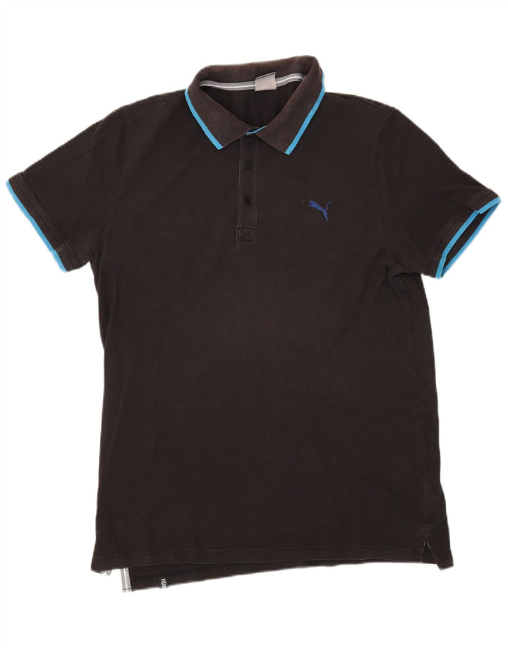 Polo Puma da uomo XL in cotone nero