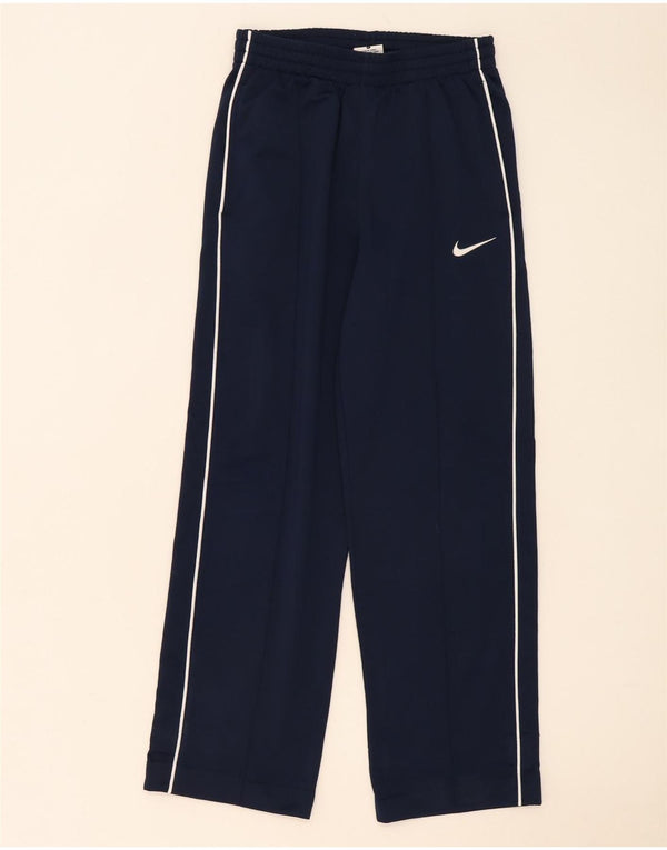 Pantaloni della tuta da ragazza Nike 12-13 anni Large in poliestere blu navy