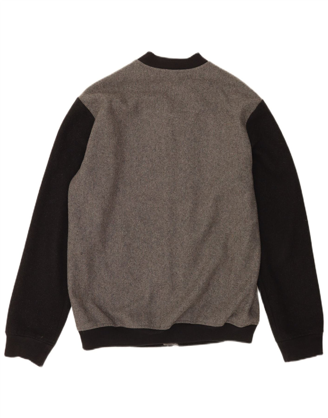 Giubbotto bomber da uomo Gianni Lupo UK 40 Large Grigio Colourblock Lana