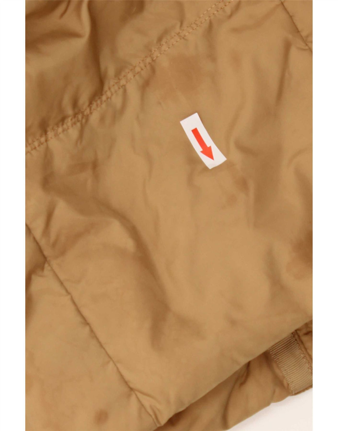 Cappotto imbottito con cappuccio da donna Tommy Hilfiger UK 10 piccolo poliestere marrone