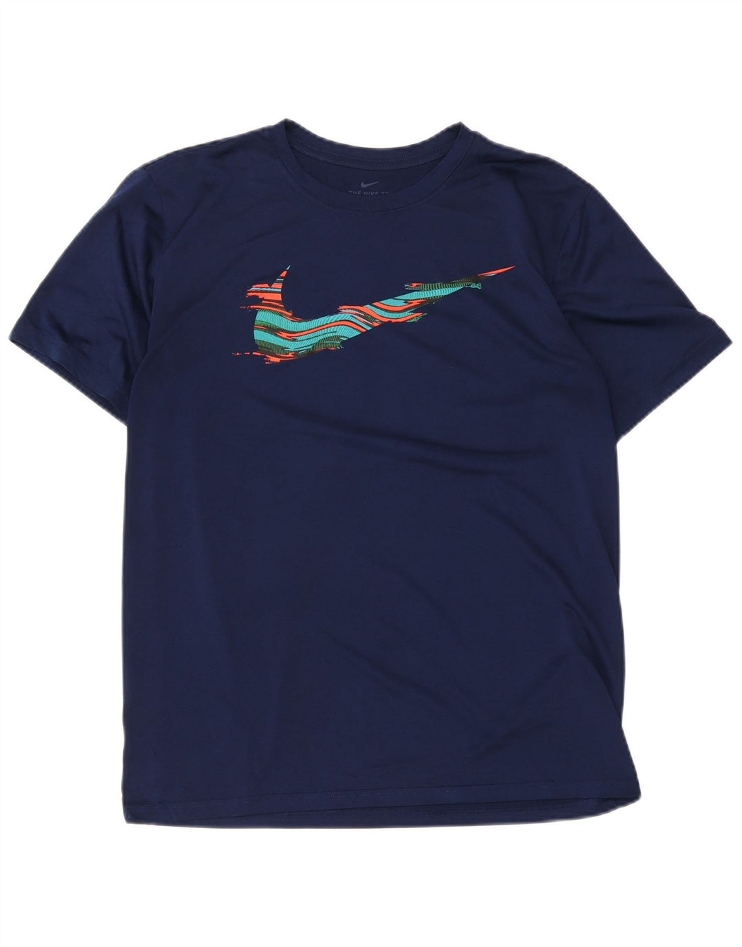 T-shirt grafica Nike Dri Fit da uomo, taglia grande, blu navy