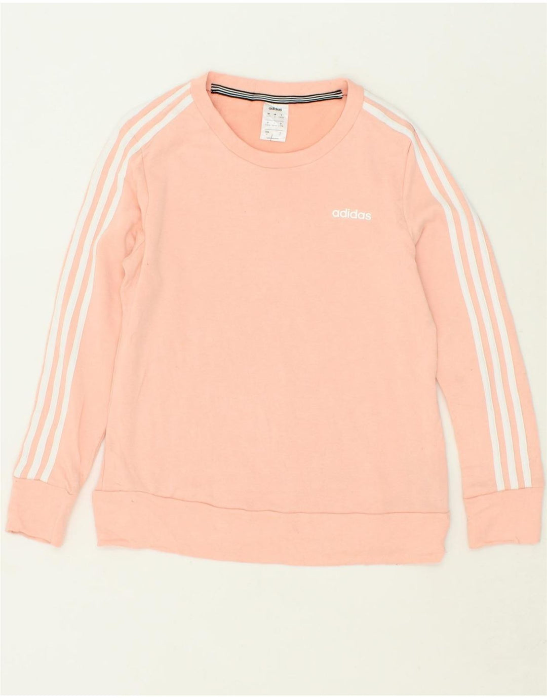 ADIDAS Womens Sweatshirt Jumper UK 8/10 Small Pink Cotton Vintage Adidas and Second-Hand Adidas from Messina Hembry 