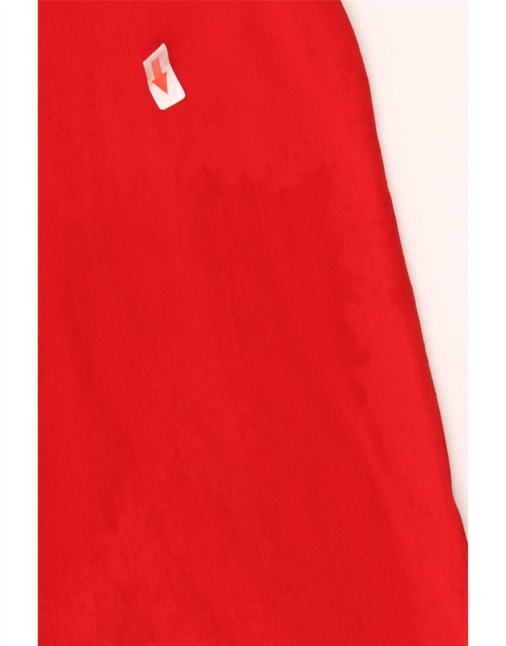Camicetta vintage da donna Top IT 46 grande seta rossa