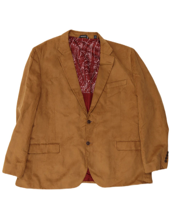 Giacca blazer da uomo a 2 bottoni vestibilità regolare Nautica IT 50 grande poliestere beige
