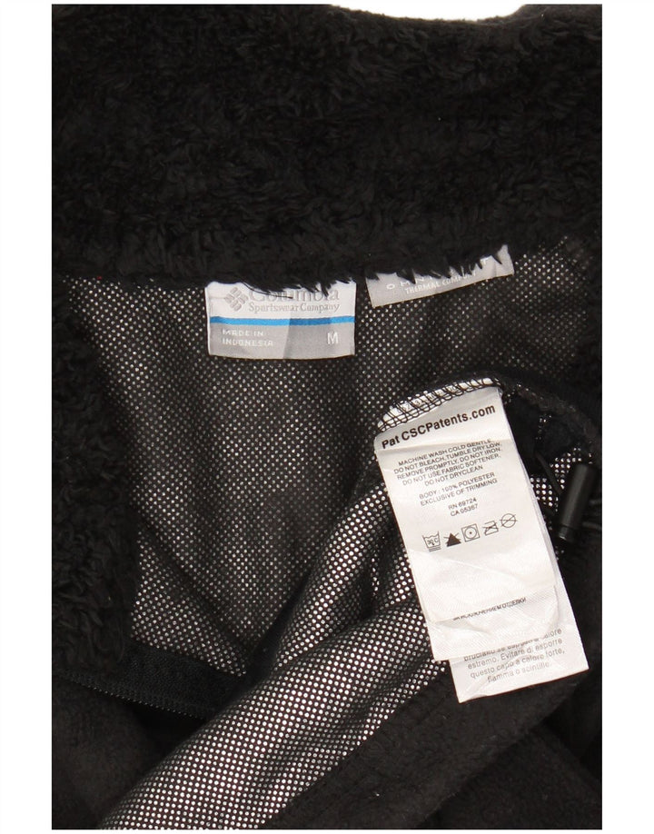 COLUMBIA Womens Omni-Heat Fleece Jacket UK 14 Medium Black Polyester