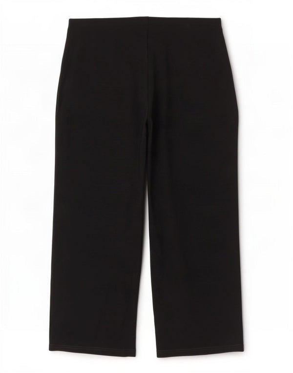 Pantaloni corti da donna Marks & Spencer a gamba larga UK 14 Large W32 L26 Neri
