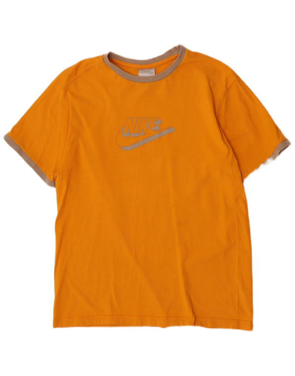 T-shirt grafica da ragazzo Nike Top 13-14 anni XL in cotone arancione