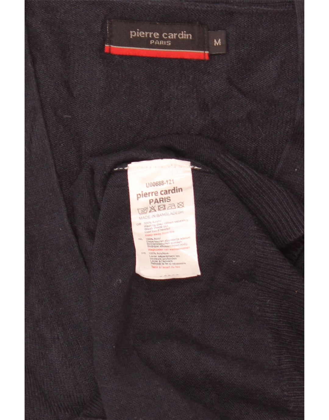 Maglione cardigan da uomo Pierre Cardin medio blu navy acrilico