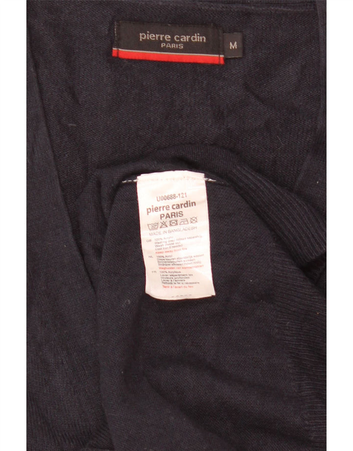 Maglione cardigan da uomo Pierre Cardin medio blu navy acrilico