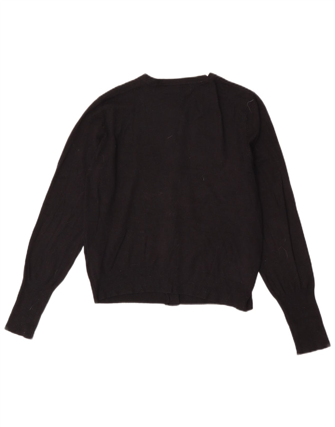 Maglione cardigan corto da donna Marks & Spencer UK 12 viscosa nera media