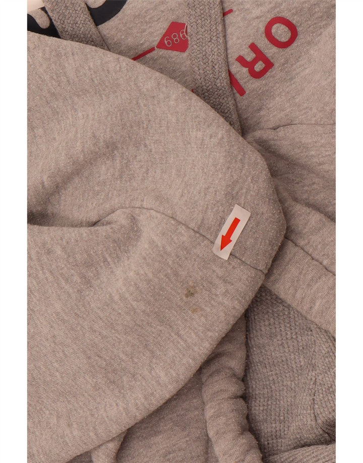 Maglione con cappuccio grafico da donna Bench UK 12 Cotone screziato grigio medio