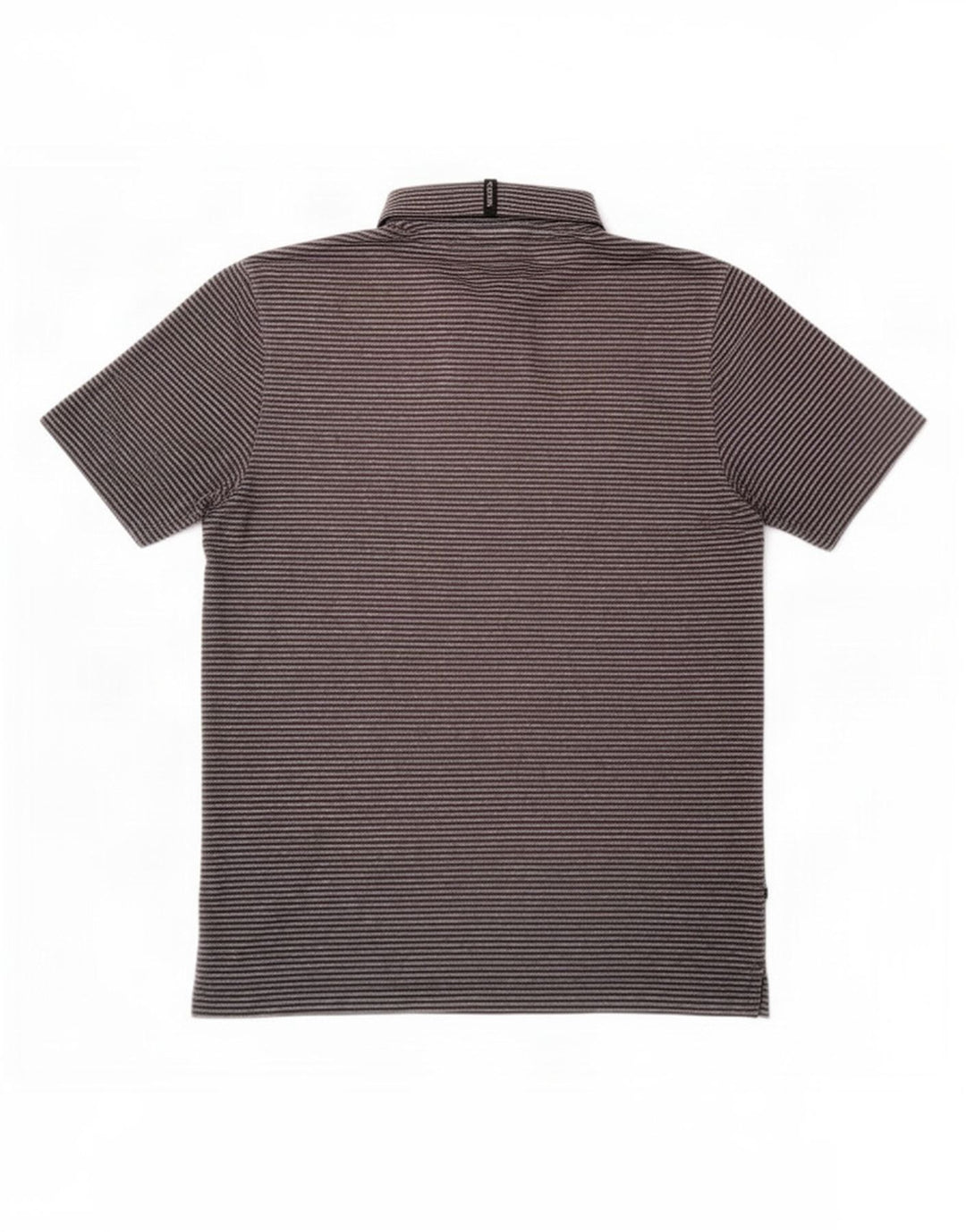 Polo Puma da uomo grande in poliestere gessato grigio