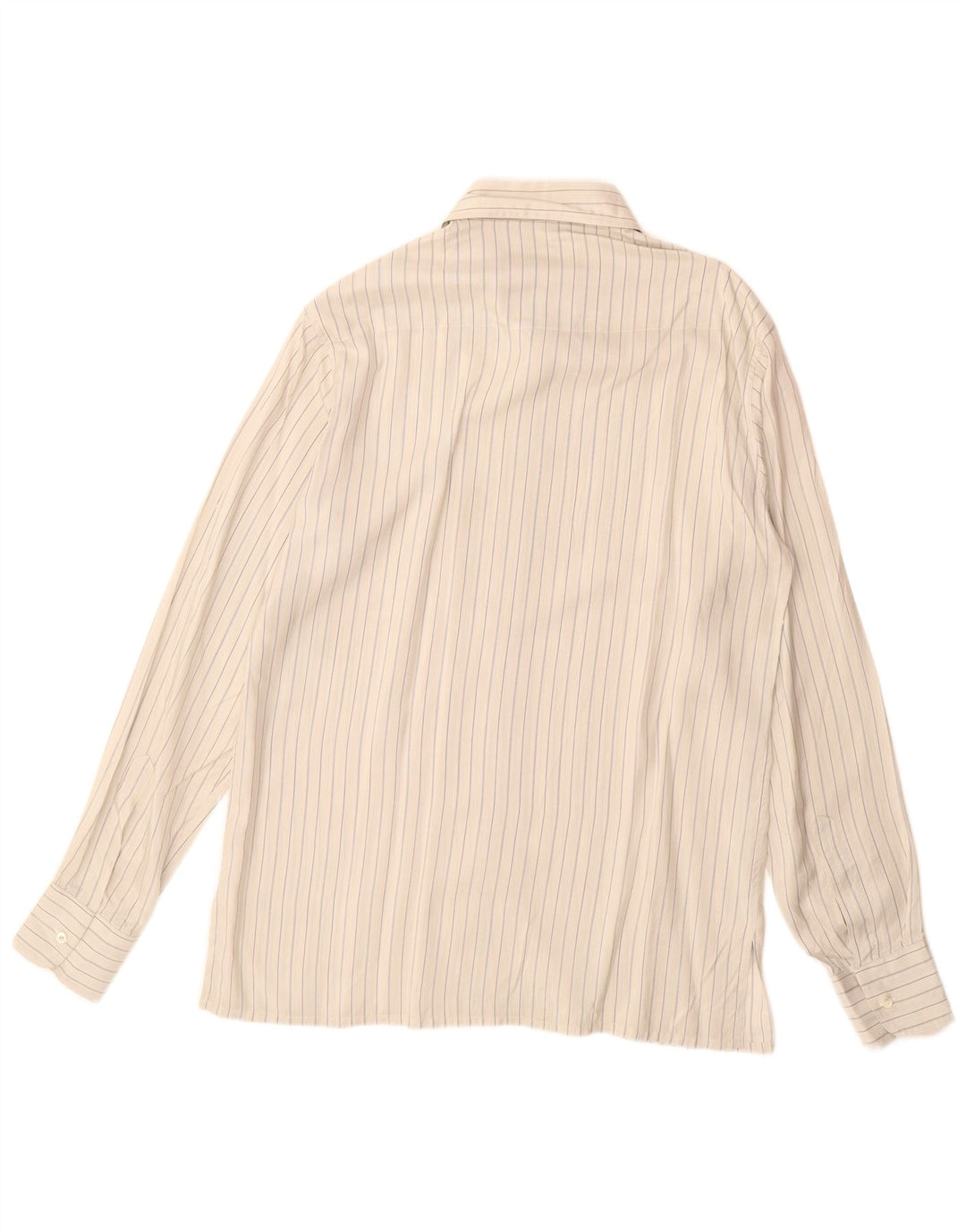 Camicia da uomo vintage taglia 42 16 1/2 grande seta gessata grigia