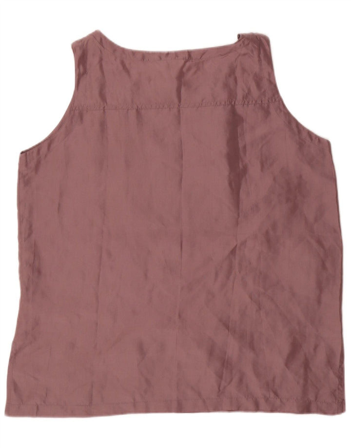 Top camicetta senza maniche da donna New Fast IT 48 XL Borgogna Seta