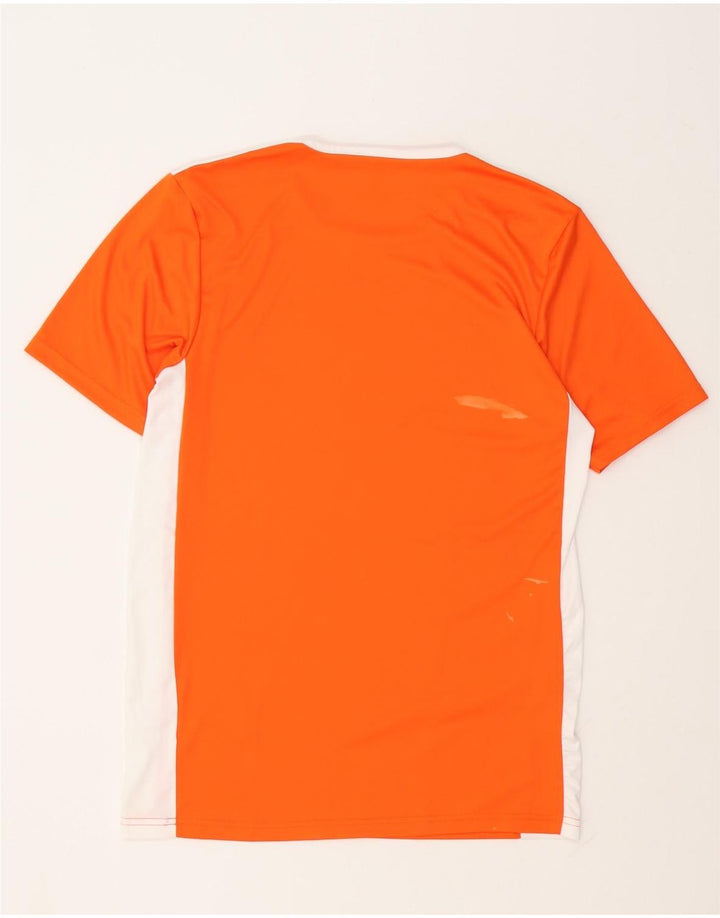 Maglietta Adidas Aeroready da uomo, piccola, in poliestere color block arancione
