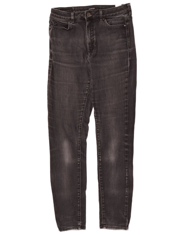 Jeans skinny da donna Marks & Spencer UK 10 piccoli W28 L31 cotone grigio