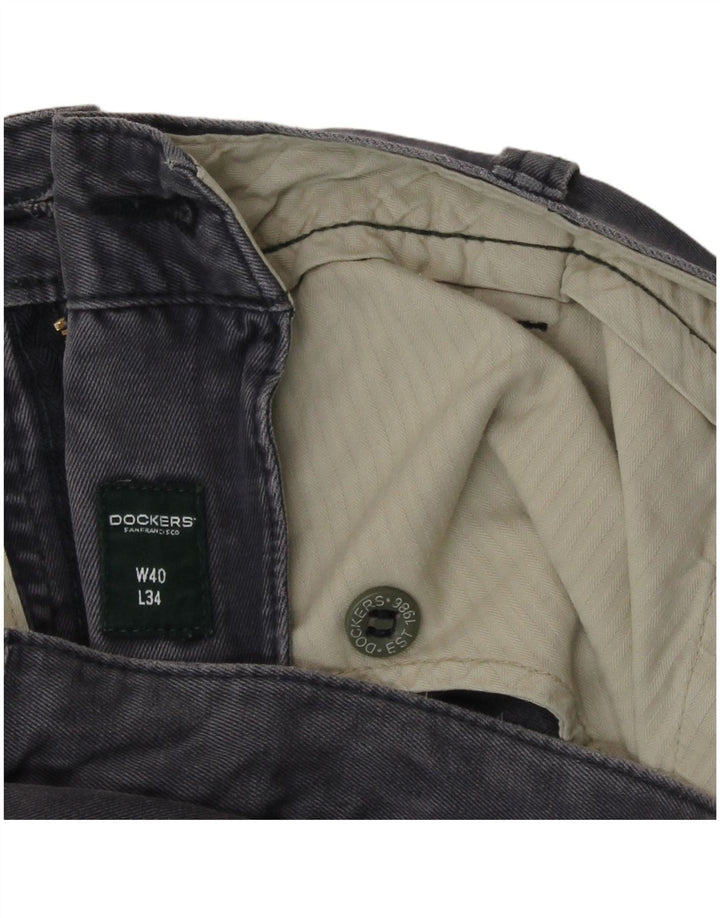 Pantaloni chino dritti da uomo Dockers W40 L34 Blu Navy