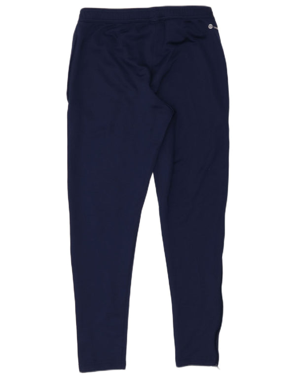Pantaloni da tuta Adidas Aeroready da uomo medio poliestere blu navy