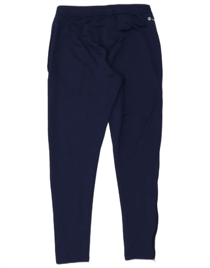 Pantaloni da tuta Adidas Aeroready da uomo medio poliestere blu navy