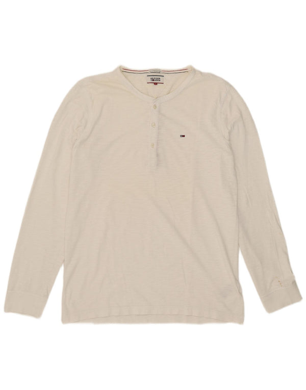 Tommy Hilfiger Uomo Top Manica Lunga XL Cotone Bianco